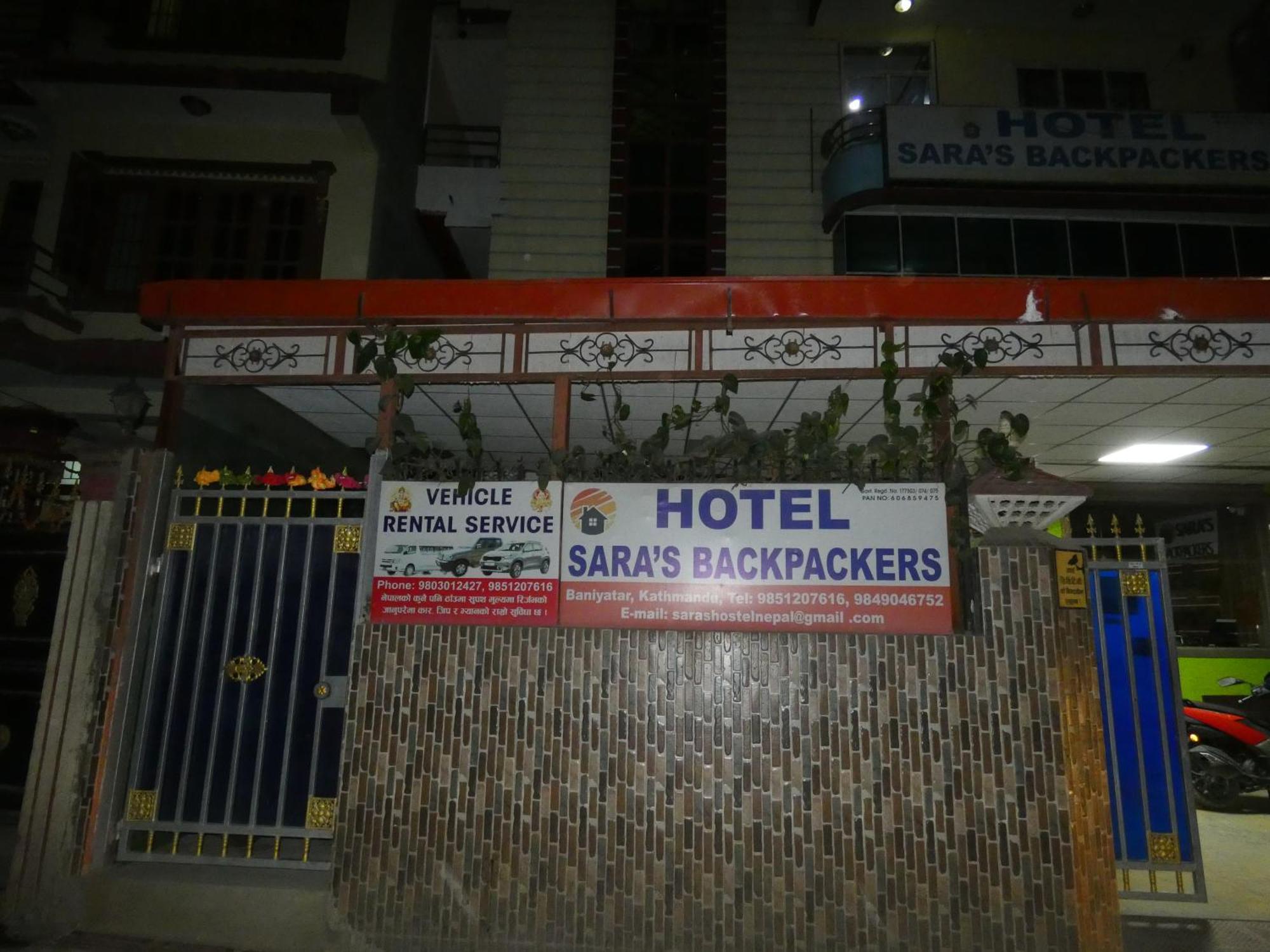 Sara'S Backpackers Hotel Kathmandu Exterior photo