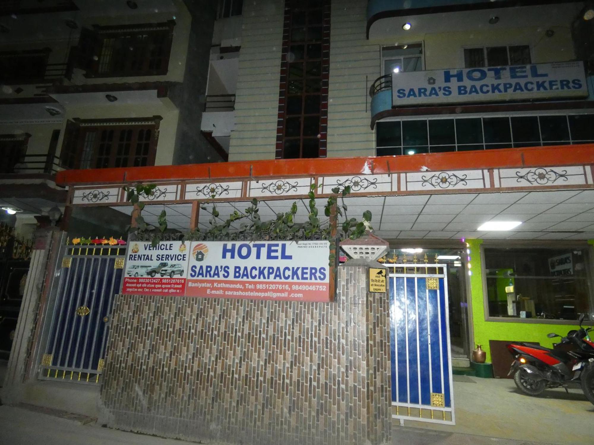 Sara'S Backpackers Hotel Kathmandu Exterior photo